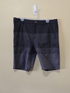 Puma Golf Shorts Gray Striped